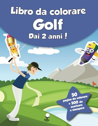 Libro da colorare per bambini - Golf (dai 2 anni): 50 pagine da colorare + 500 da scaricare e stampare! von Independently published