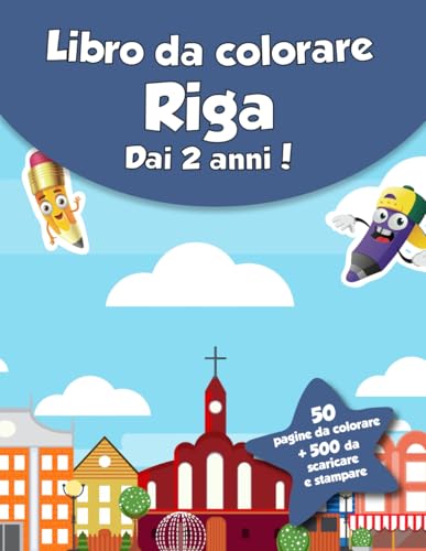 Libro da colorare per bambini - Riga (dai 2 anni): 50 pagine da colorare + 500 da scaricare e stampare! von Independently published
