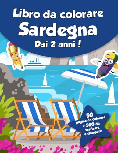Libro da colorare per bambini - Sardegna (dai 2 anni): 50 pagine da colorare + 500 da scaricare e stampare!