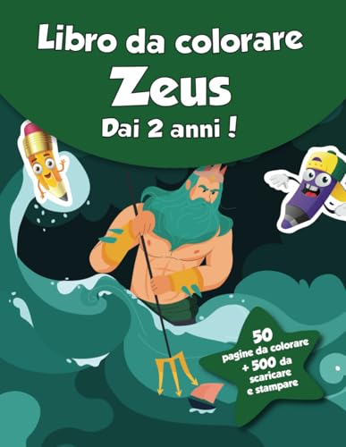 Libro da colorare per bambini - Zeus (dai 2 anni): 50 pagine da colorare + 500 da scaricare e stampare! von Independently published