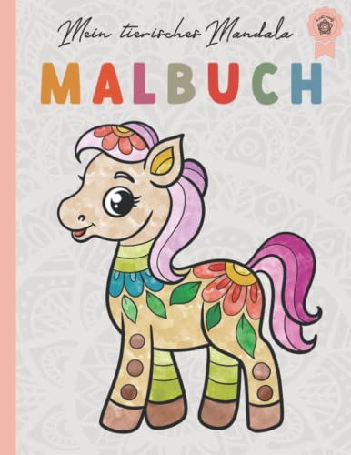 Mein tierisches Mandala Malbuch - 50 Tiermandalas für Kinder ab 3 Jahren: kreatives Geschenk für Jungen und Mädchen