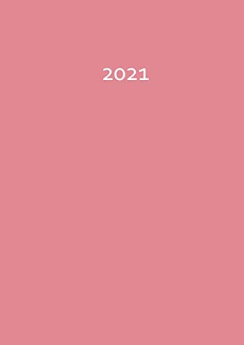 2021: dicker TageBuch Kalender - Strawberry Ice - Endlich genug Platz für dein Leben! 1 Tag = 1 A4 Seite