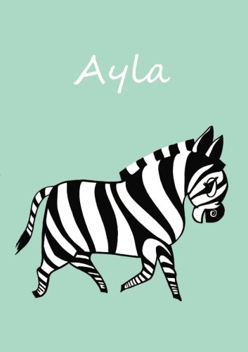 A5 - Malbuch / Notizbuch / Tagebuch - Ayla: A5- Zebra - blanko von CreateSpace Independent Publishing Platform