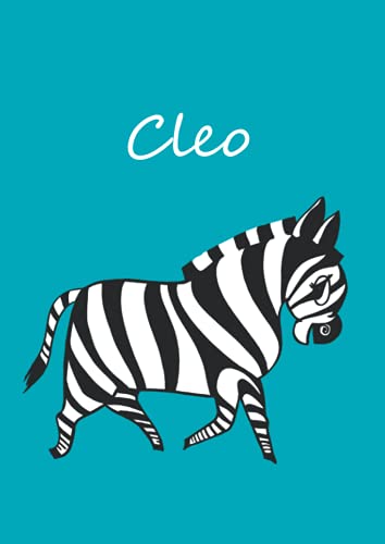 Cleo: Malbuch / Notizbuch / Tagebuch - DIN A4 - blanko - Zebra - petrol Cleo: Malbuch / Notizbuch / Tagebuch - DIN A4 - blanko - Zebra - petrol