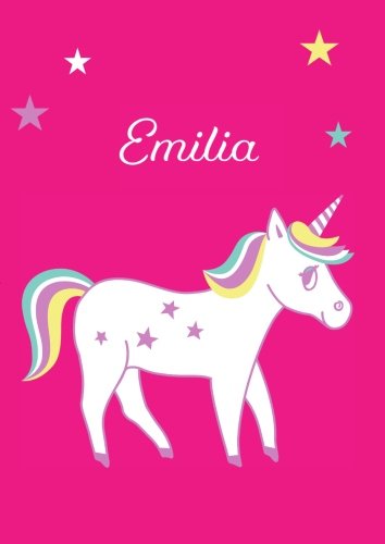 Emilia: Einhorn Notizbuch DIN A4 - blanko Emilia: Einhorn Notizbuch DIN A4 - blanko