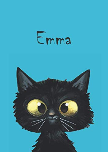 Emma: Katze - Notizbuch / Malbuch - DIN A4 - blanko - glänzendes Coverfinish von Independently published