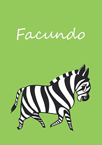 Facundo: personalisiertes Malbuch / Notizbuch / Tagebuch - Zebra - grün - DIN A4 - blanko Facundo: personalisiertes Malbuch / Notizbuch / Tagebuch - Zebra - grün - DIN A4 - blanko