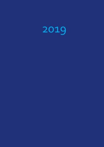 Kalender 2019 - A5 - Blaubeere - Dunkelblau: DIN A5 - 1 Woche auf 2 Seiten - Wochenkalender