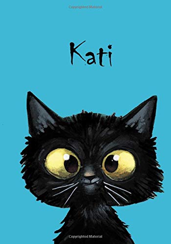 Kati: Katzen - Malbuch / Notizbuch / Tagebuch: A5 - blanko