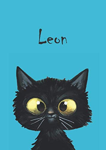 Leon: Katze - Notizbuch / Malbuch - DIN A4 - blanko - glänzendes Coverfinish von Independently published