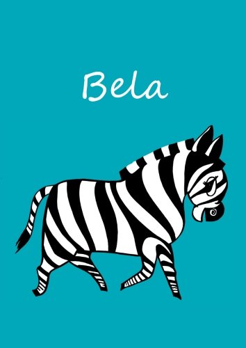 Malbuch / Notizbuch / Tagebuch - Bela: Zebra - petrol - DIN A4 - blanko von CreateSpace Independent Publishing Platform