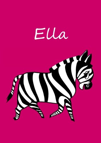 Malbuch / Notizbuch / Tagebuch - Ella: DIN A4 - blanko - Zebra Malbuch / Notizbuch / Tagebuch - Ella: DIN A4 - blanko - Zebra