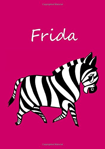 Malbuch / Notizbuch / Tagebuch - Frida: DIN A4 - blanko - Zebra