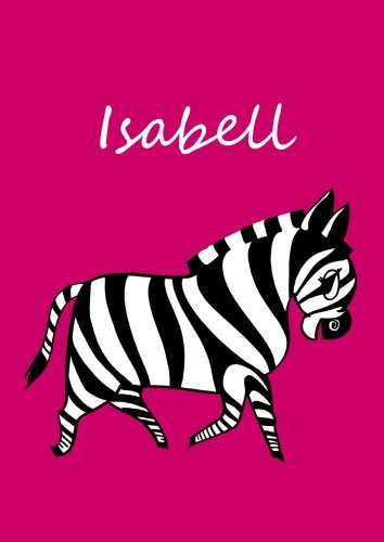 Malbuch / Notizbuch / Tagebuch - Isabell: DIN A4 - blanko - Zebra
