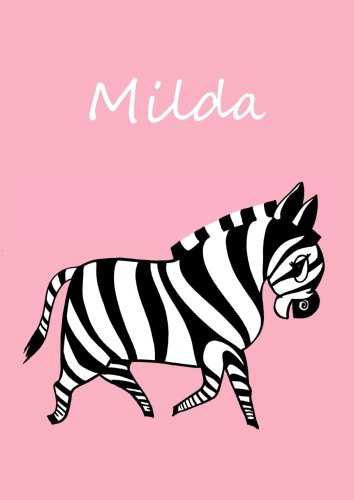 Malbuch / Notizbuch / Tagebuch - Milda: A4 - blanko - Zebra