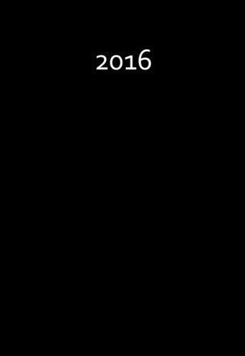 Mini Kalender 2016 - BLACK: ca. A6 - 1 Woche pro Seite von CreateSpace Independent Publishing Platform