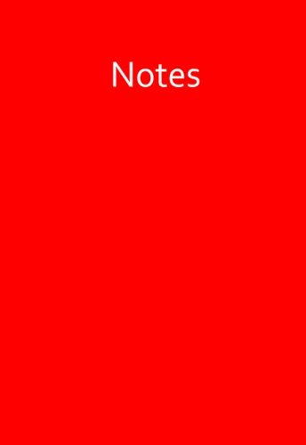 Mini-Notizbuch ca. A6 - Fire (rot / red): liniert von CreateSpace Independent Publishing Platform