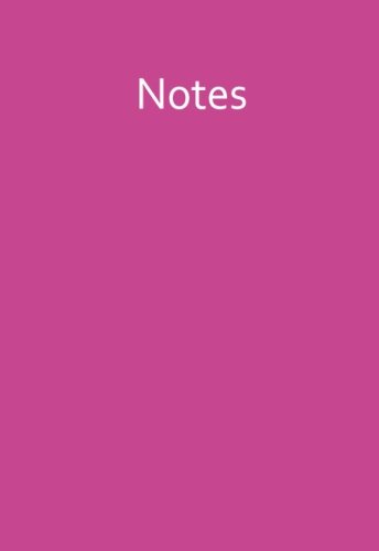 Mini - Notizbuch ca. A6 - liniert - PINK: Notizen, Notes - kleines Notizheft, rosa