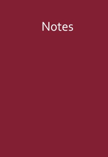 Mini - Notizbuch ca. A6 - liniert - Rubinrot: Notizen, Notes - kleines Notizheft, weinrot / dunkelrot von CreateSpace Independent Publishing Platform