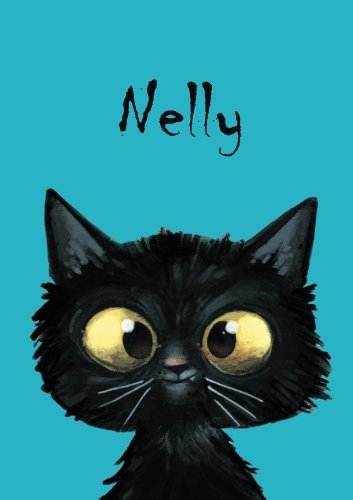 Nelly - Katzen-Malbuch / Tagebuch / Notizbuch: DIN A5 - blanko - Katze