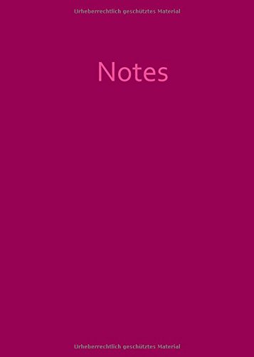 Notizbuch - A4 - HIMBEERE: Notes - liniert