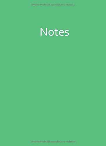 Notizbuch - A4 - Mint Green: Notes - grün - liniert