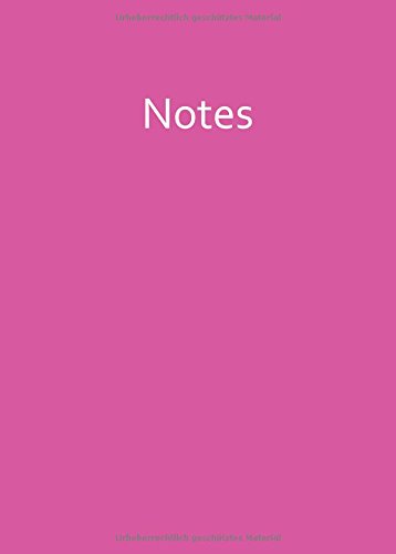Notizbuch - A4 - PINK: Notes - liniert - rosa Notizbuch - A4 - PINK: Notes - liniert - rosa