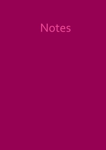 Notizbuch A4 - kariert - Himbeere: 100 Seiten