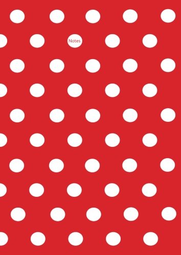 Notizbuch A4 - kariert - Pünktchen weiß auf rot: DIN A4 - Tagebuch - Punkte von CreateSpace Independent Publishing Platform