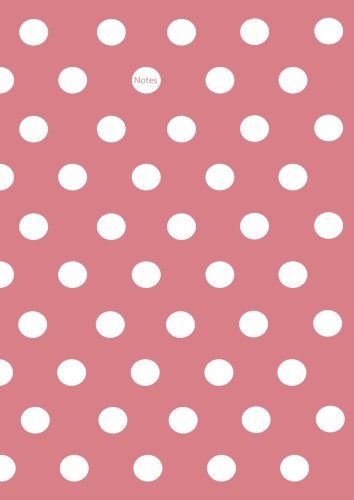 Notizbuch A4 - kariert - Strawberry Ice (rosa) mit weißen Punkten: Notes - DIN A4 - Tagebuch - Punkte