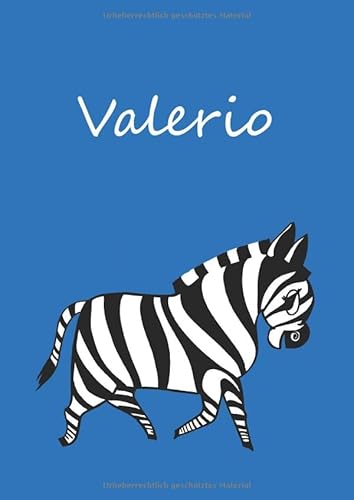 Valerio: personalisiertes Malbuch/Notizbuch/Tagebuch DIN A4 blanko Valerio: personalisiertes Malbuch/Notizbuch/Tagebuch DIN A4 blanko von Independently published