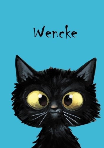 Wencke: Katzen-Malbuch / Tagebuch / Notizbuch: DIN A5 - blanko - Katze