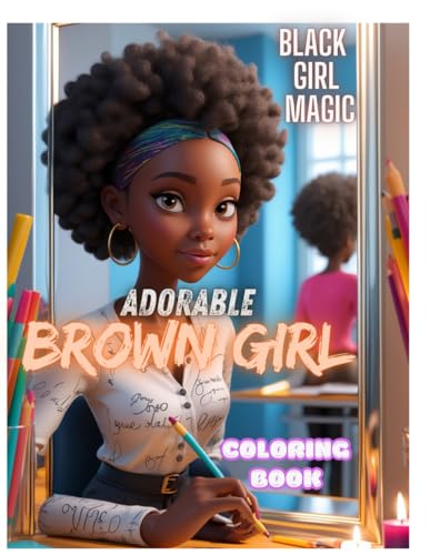 Adorable Brown Girl 3D Coloring Book -"Charming Brown Girl Coloring Page for ,3D Coloring: Brown Girl with Striking Eyes -Coloring Fun: Brown Girl ... sweet design make this page perfect for kids. von Independently published