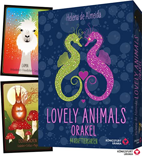 Lovely Animals Orakel: 44 Krafttierkarten für Erwachsene und Kinder (Krafttier Fuchs, Elefant, Eichhörnchen...Orakel Deutsch, Krafttierorakel, Neuerscheinung 2023) von Königsfurt-Urania