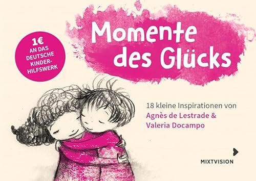 Momente des Glücks - Postkarten Set: 18 kleine Inspirationen von Agnès de Lestrade und Valeria Docampo - Postkartenbuch
