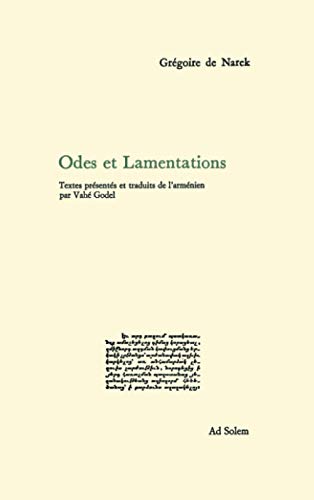 Odes et Lamentations