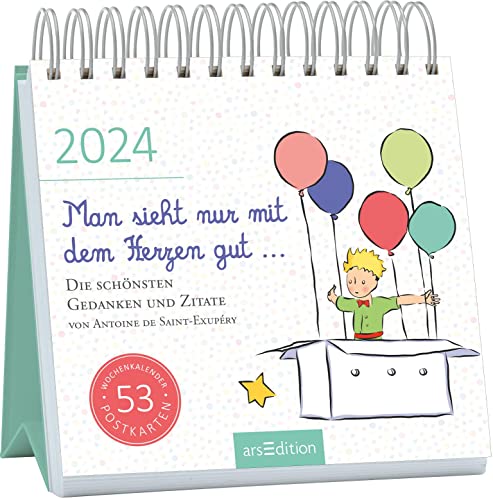 Postkartenkalender Man sieht nur mit dem Herzen gut ... 2024: Wochenkalender 2024, 53 Postkarten für inspirierende Momente Postkartenkalender Man sieht nur mit dem Herzen gut ... 2024: Wochenkalender 2024, 53 Postkarten für inspirierende Momente