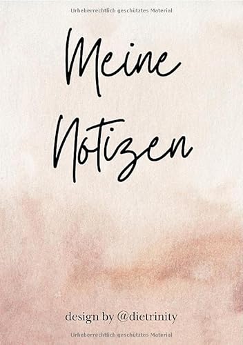 Meine Notizen: Notizbuch im A5 Format mit 200 blanko Seiten von epubli