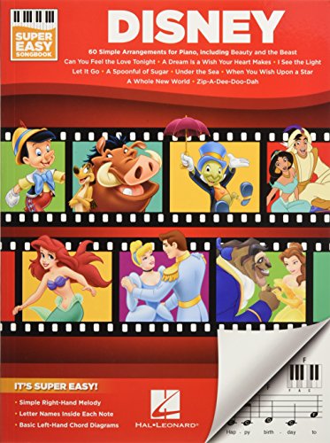 Disney Super Easy Songbook: 60 Simple Arrangements for Piano