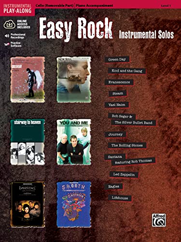 Easy Rock Instrumental Solos: Cello: Cello and Piano Accompaniment (incl. Online Code)