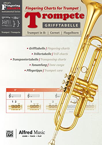 Grifftabelle Trompete | Fingering Charts Trumpet | Trompete | Buch: Zweisprachige Grifftabelle für Trompete in Bb, Kornett und Flügelhorn mit ... Fingering Charts Instrumental Series)