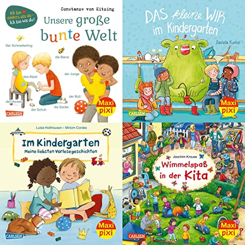 Maxi-Pixi-4er-Set 95: Neues aus dem Kindergarten (4x1 Exemplar): 4 Minibücher für Kinder ab 3 Jahren (95)