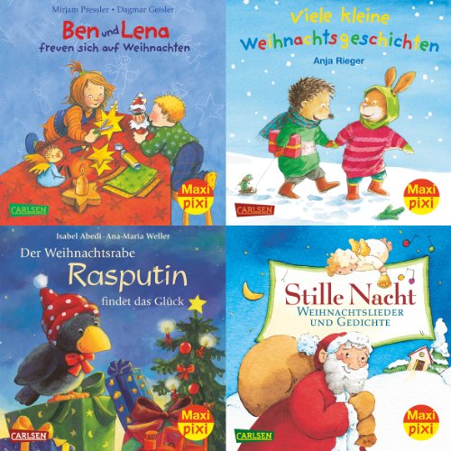 Maxi-Pixi-Serie Nr. 20: Weihnachten mit Maxi-Pixi: Stille Nacht - Weihnachtslieder und Gedichte; Ben und Lena freuen sich auf Weihnachten; Der ... das Glück; Viele kleine Weihnachtsgeschichten Maxi-Pixi-Serie Nr. 20: Weihnachten mit Maxi-Pixi: Stille Nacht - Weihnachtslieder und Gedichte; Ben und Lena freuen sich auf Weihnachten; Der ... das Glück; Viele kleine Weihnachtsgeschichten