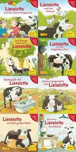Pixi-8er-Set 251: Lieselotte (8x1 Exemplar) (251): Lieselotte und die Geburtstagsparty, Lieselotte und die Hühner, Lieselotte hilft mit, Lieselotte ... Mit Spielen und Rätseln zum Mitmachen von Carlsen Verlag GmbH