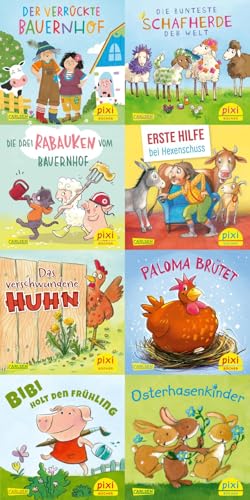 Pixi-Box 287: Frühling auf dem Bauernhof (8x8 Exemplare) (287) von Carlsen Verlag GmbH