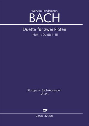 W. F. Bach: Duette für zwei Flöten. Partitur