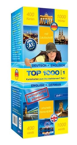 Top 1000 Teil 1: Deutsch-Englisch /Englisch-Deutsch: 400 Karteikarten