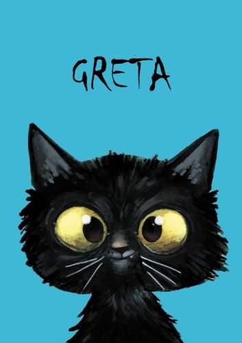Greta - personalisiertes Notizbuch - Katze: DIN A5 - 80 Seiten - blanko von CreateSpace Independent Publishing Platform