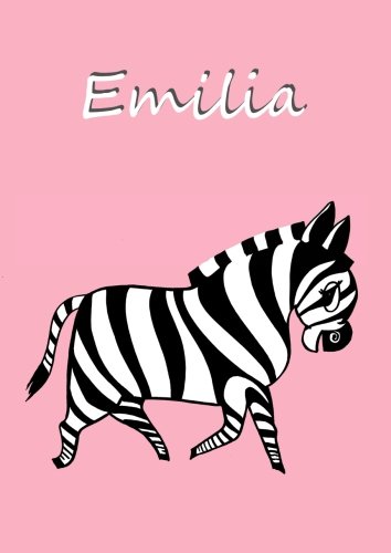 Malbuch / Notizbuch / Tagebuch - Emilia: DIN A4, Zebra, blanko von CreateSpace Independent Publishing Platform