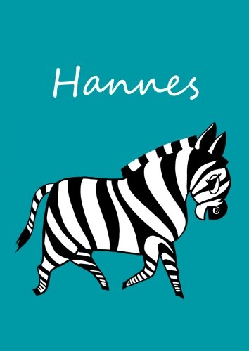Malbuch / Notizbuch / Tagebuch - Hannes: DIN A4 - blanko - Zebra